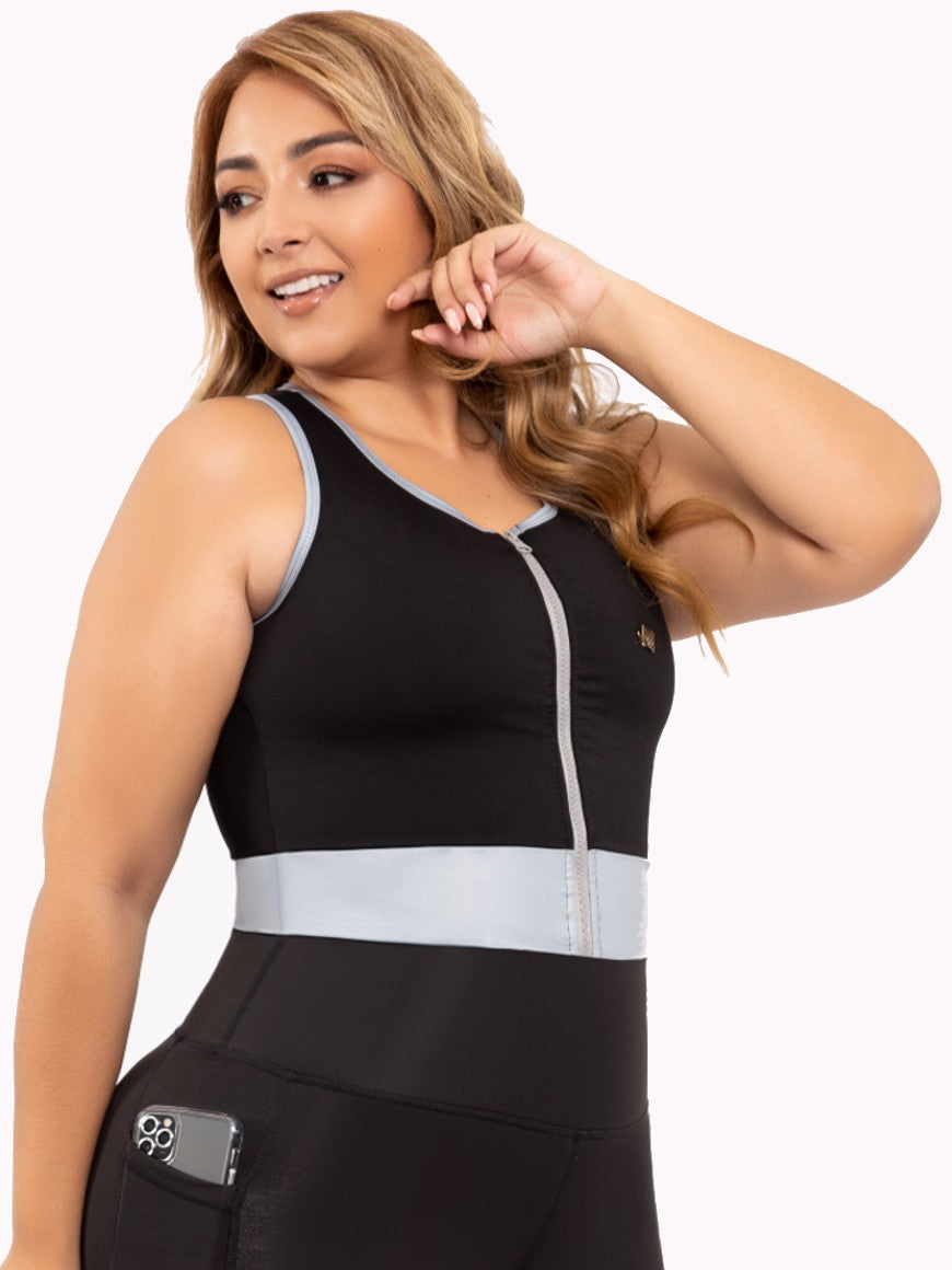 Sorbet Crop Top for Women – Sleeveless Athletic Tank, Breathable Suplex Fabric, Zipper Detail, Ideal for Workouts & Everyday Wear
