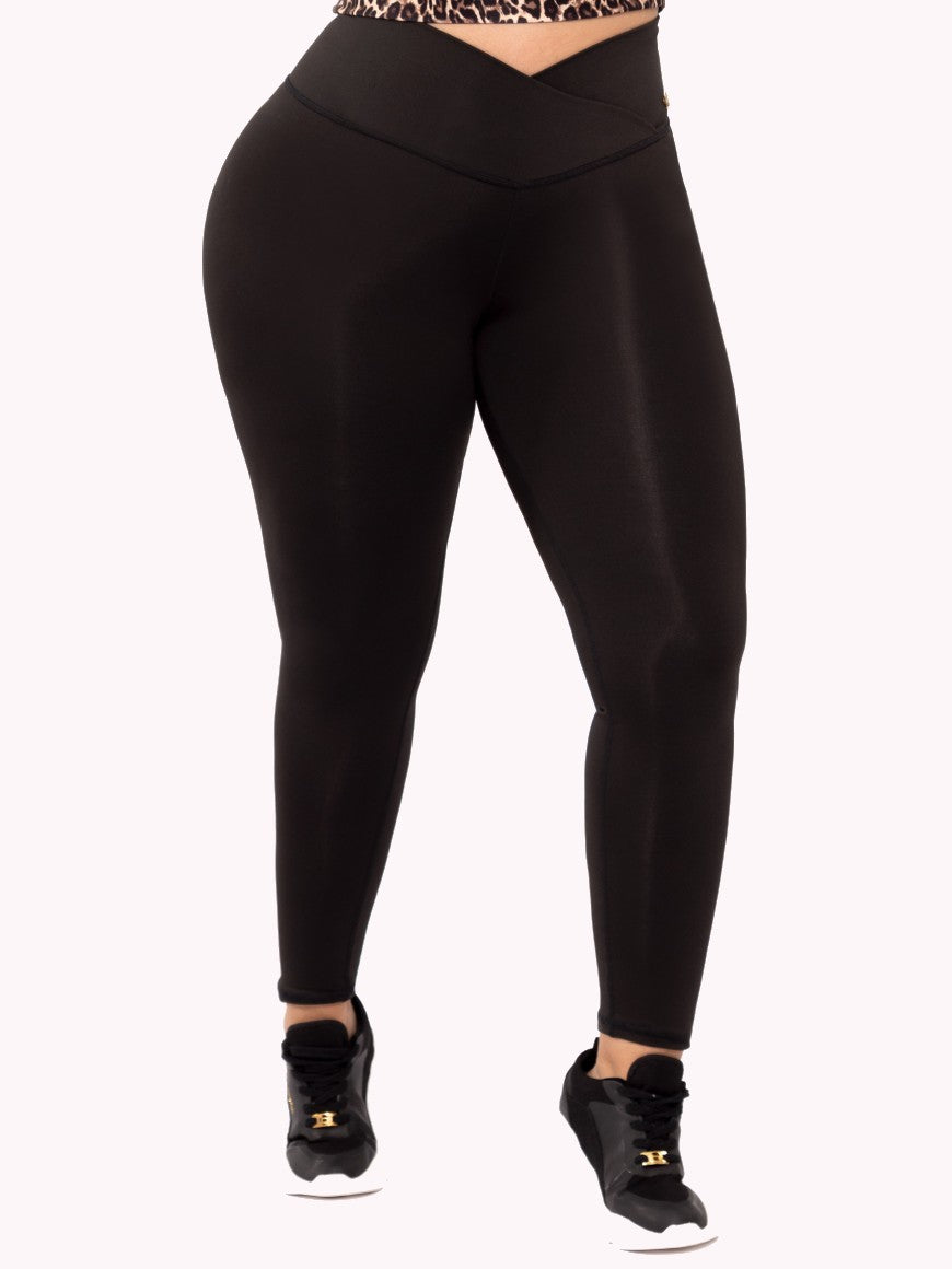 Forest Bk Leggings β Ultra Soft Black Leggings with Tummy Control