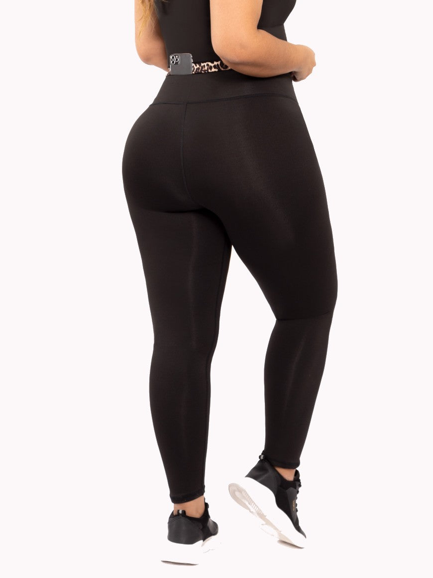 Forest Bk Leggings β Ultra Soft Black Leggings with Tummy Control