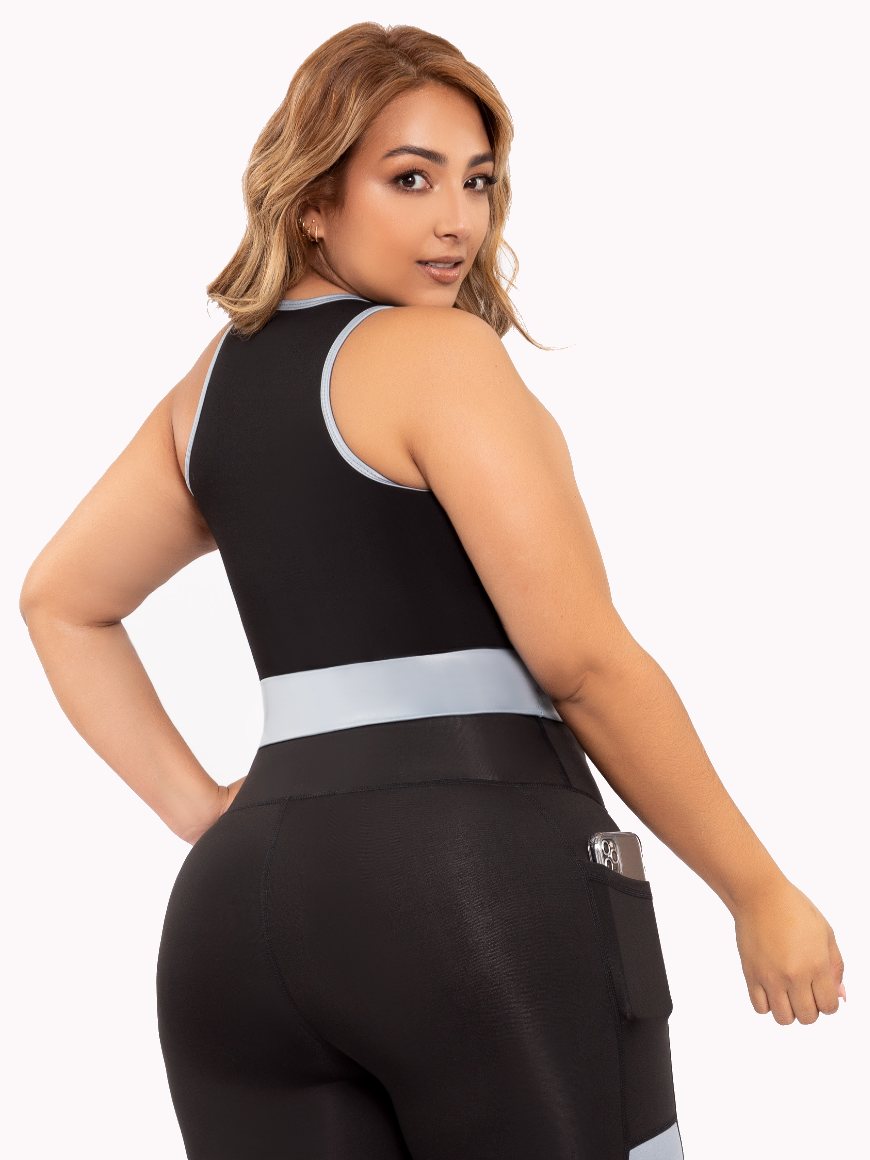 Sorbet Crop Top for Women – Sleeveless Athletic Tank, Breathable Suplex Fabric, Zipper Detail, Ideal for Workouts & Everyday Wear