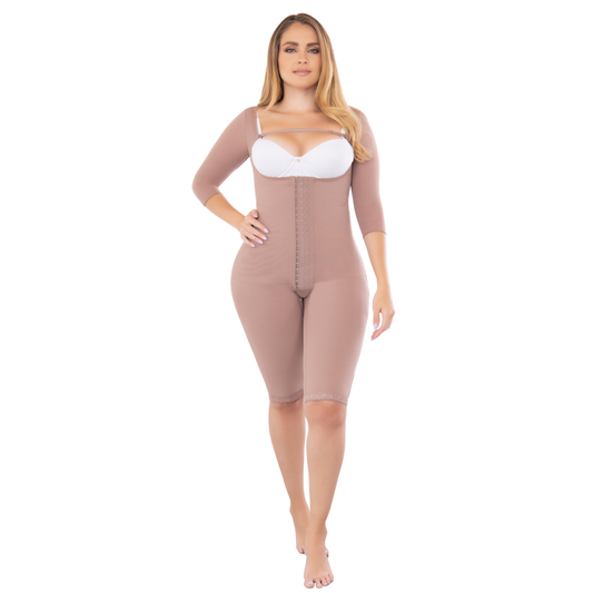 Post-surgical knee shapewear with sleeves and bust free fit 360  Ref.09360
