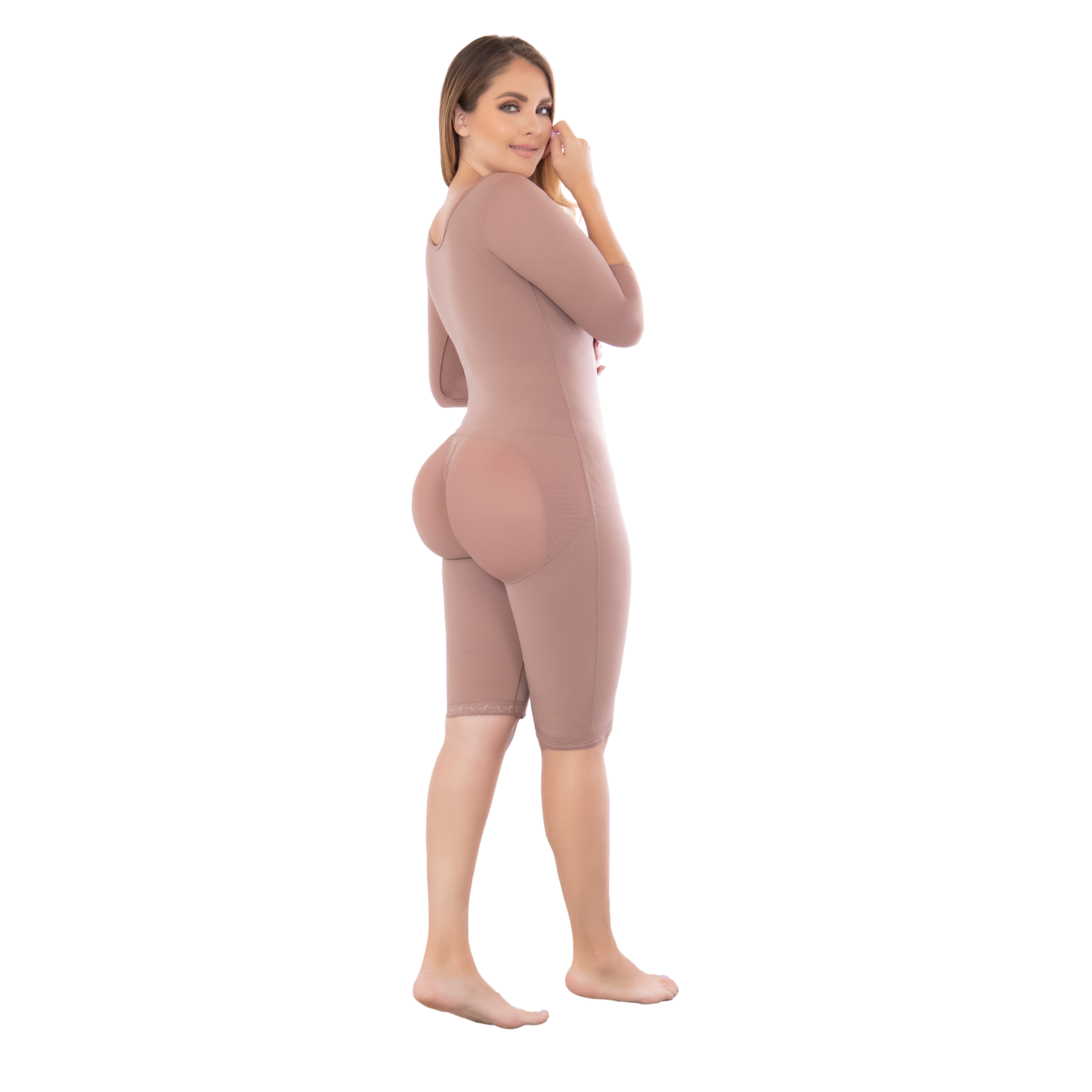 Post-surgical knee shapewear with sleeves and bust free fit 360  Ref.09360