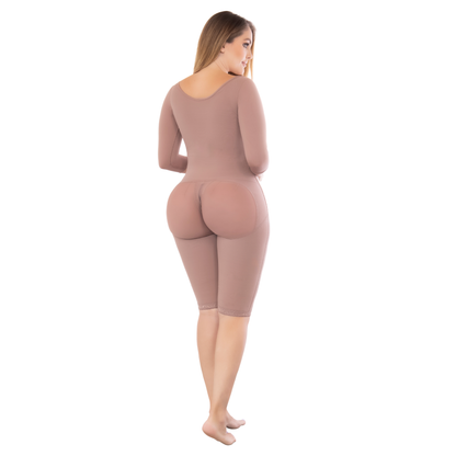 360 Fit Knee-Length Shaper with Sleeves | Ref. 09360