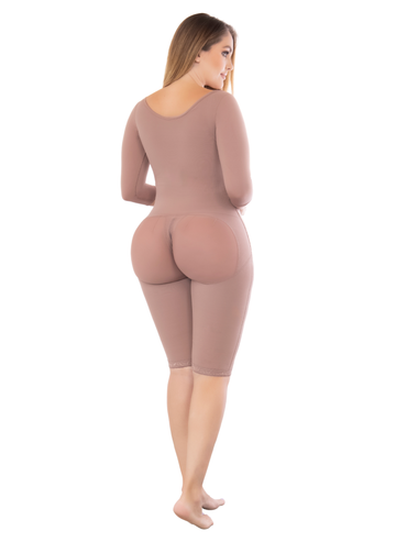 360 Fit Knee-Length Shaper with Sleeves | Ref. 09360