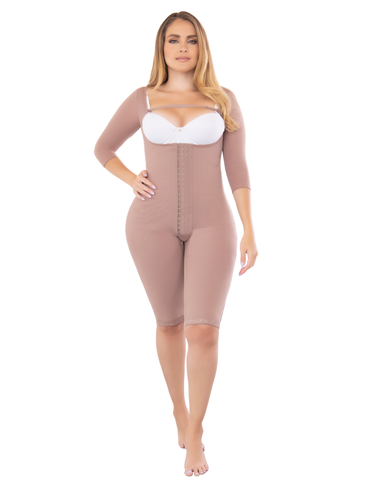 360 Fit Knee-Length Shaper with Sleeves | Ref. 09360