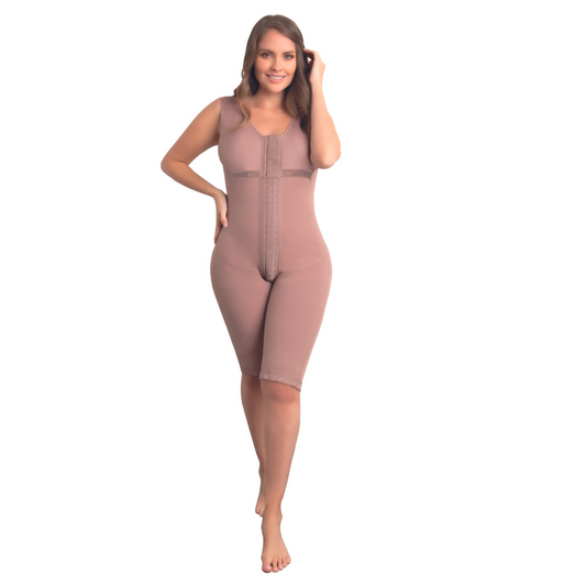 Surgical postoperative girdle with knee-length 360-degree fit bra REF. 09366