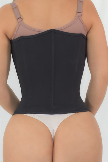 High-Control Strapless Corset Shapewear with Hooks, Invisible Closure & Sculpting Boning Ref.09533