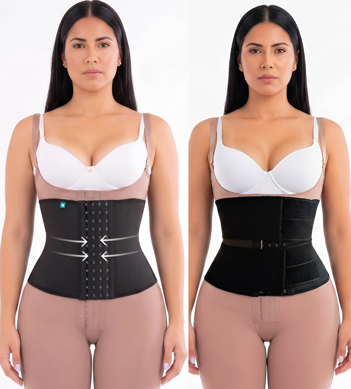 Double-Compression Waist Trainer with Adjustable Velcro | Ref. 09542