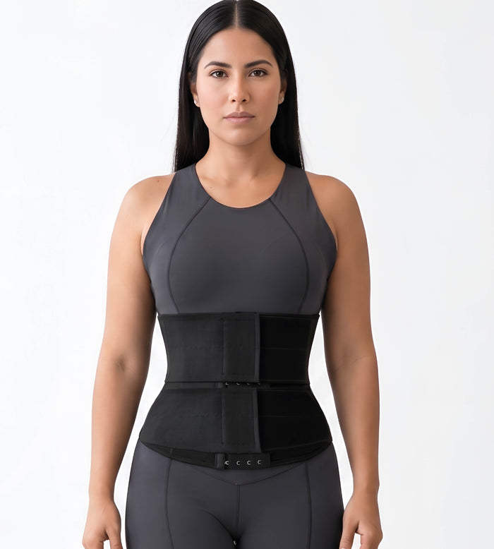 Double-Compression Waist Trainer with Adjustable Velcro | Ref. 09542