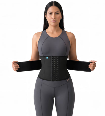 Double-Compression Waist Trainer with Adjustable Velcro | Ref. 09542