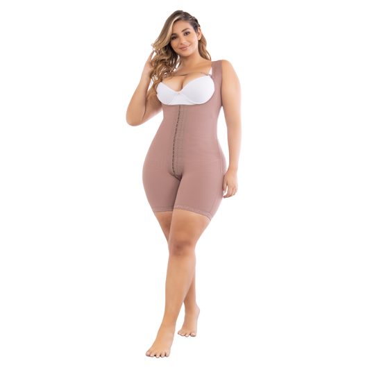 High Back Coverage Mid-Thigh Shaper | Ref. 09272