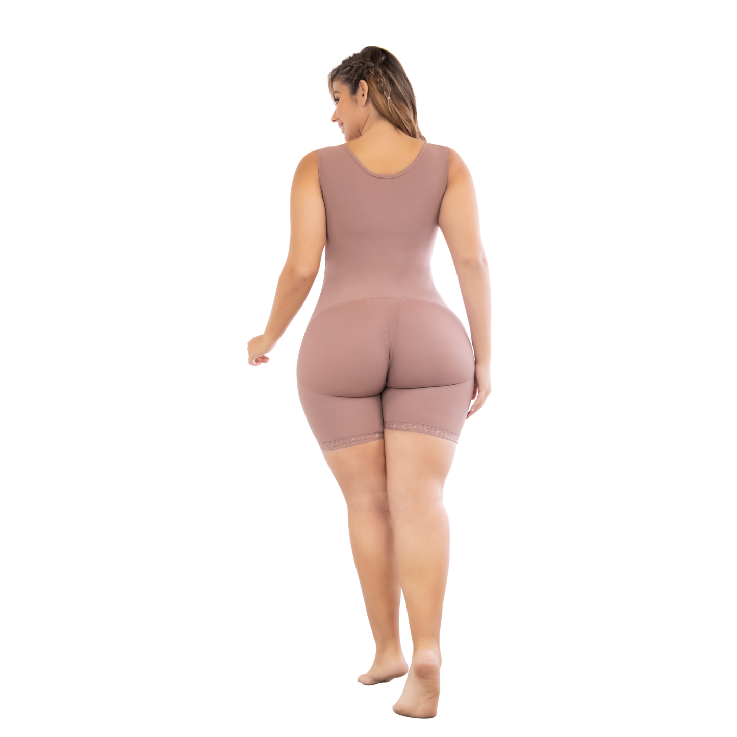 High Back Coverage Mid-Thigh Shaper | Ref. 09272