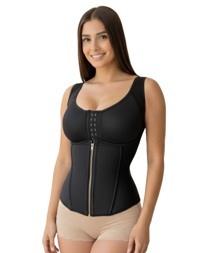 Exclusive Daily Wear Waist Trainer with Built-In Bra Ref.57010